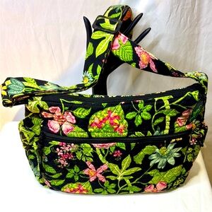 Vera Bradley Floral Black and Green Women's Bag
